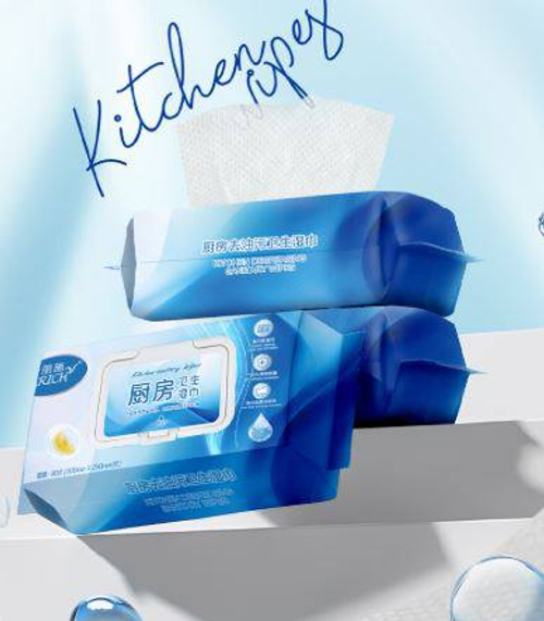 CARICH Влажные салфетки для кухни для удаления жира и дезинфекции