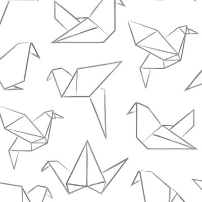 Оригами. Абстракция. Птицы.