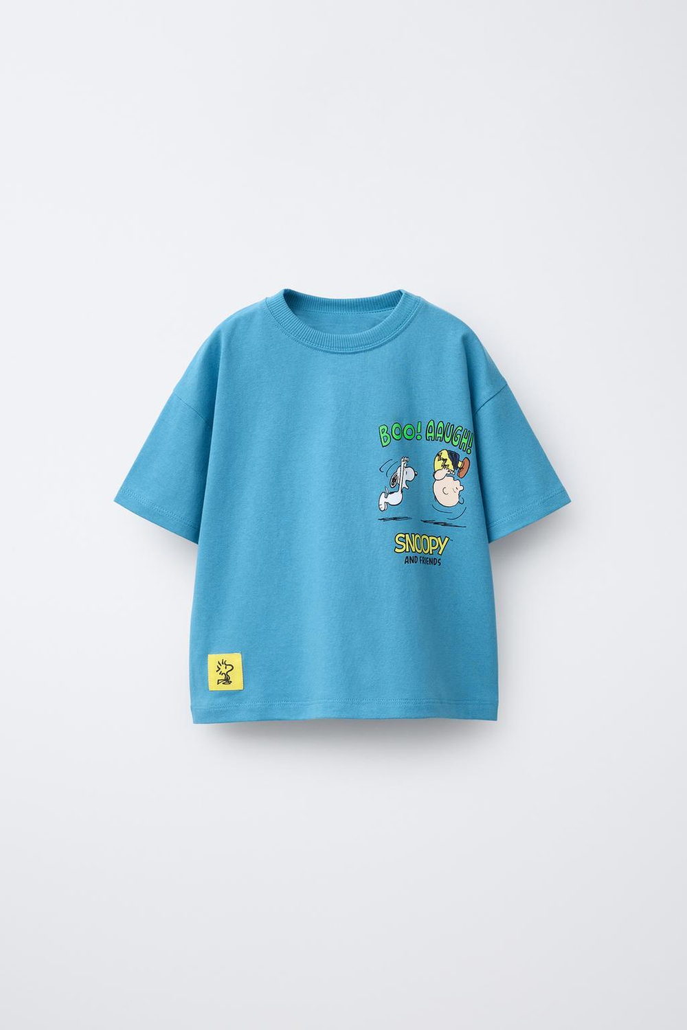 ZARA ФУТБОЛКА SNOOPY PEANUTS™, ГОЛУБОЙ