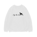 Свитшот "Эрдельтерьер - сердечный ритм"