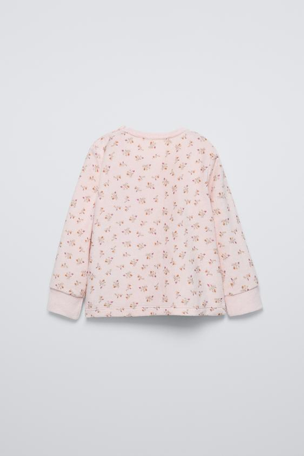 ZARA ВЕЛЮРОВАЯ ПИЖАМА С ЦВЕТОЧНЫМ ПРИНТОМ, РОЗОВЫЙ