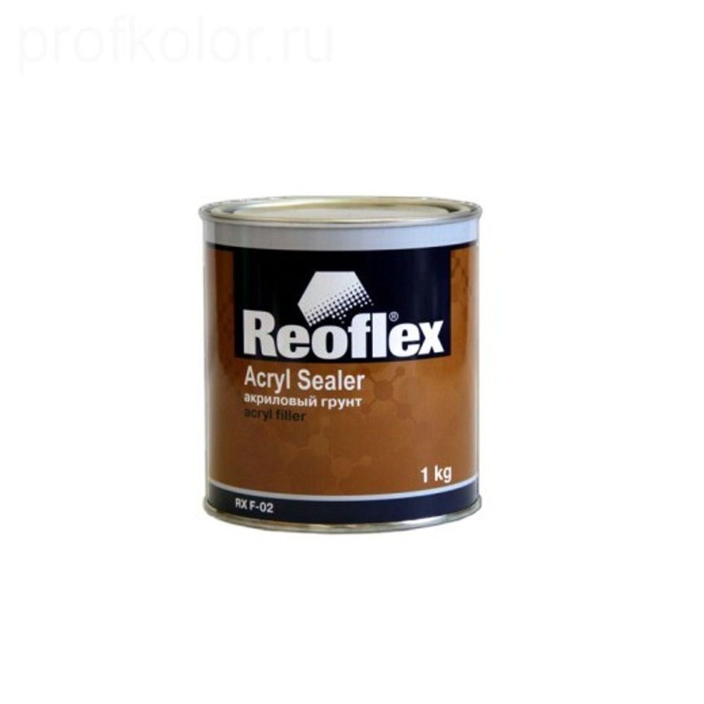 Грунтовка Акрил. 1К выравниватель 1 л. Черная (REOFLEX)