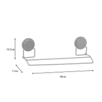 "MAGIC BLACK" Полотенцедержатель трубчатый 2-ой FX-45002