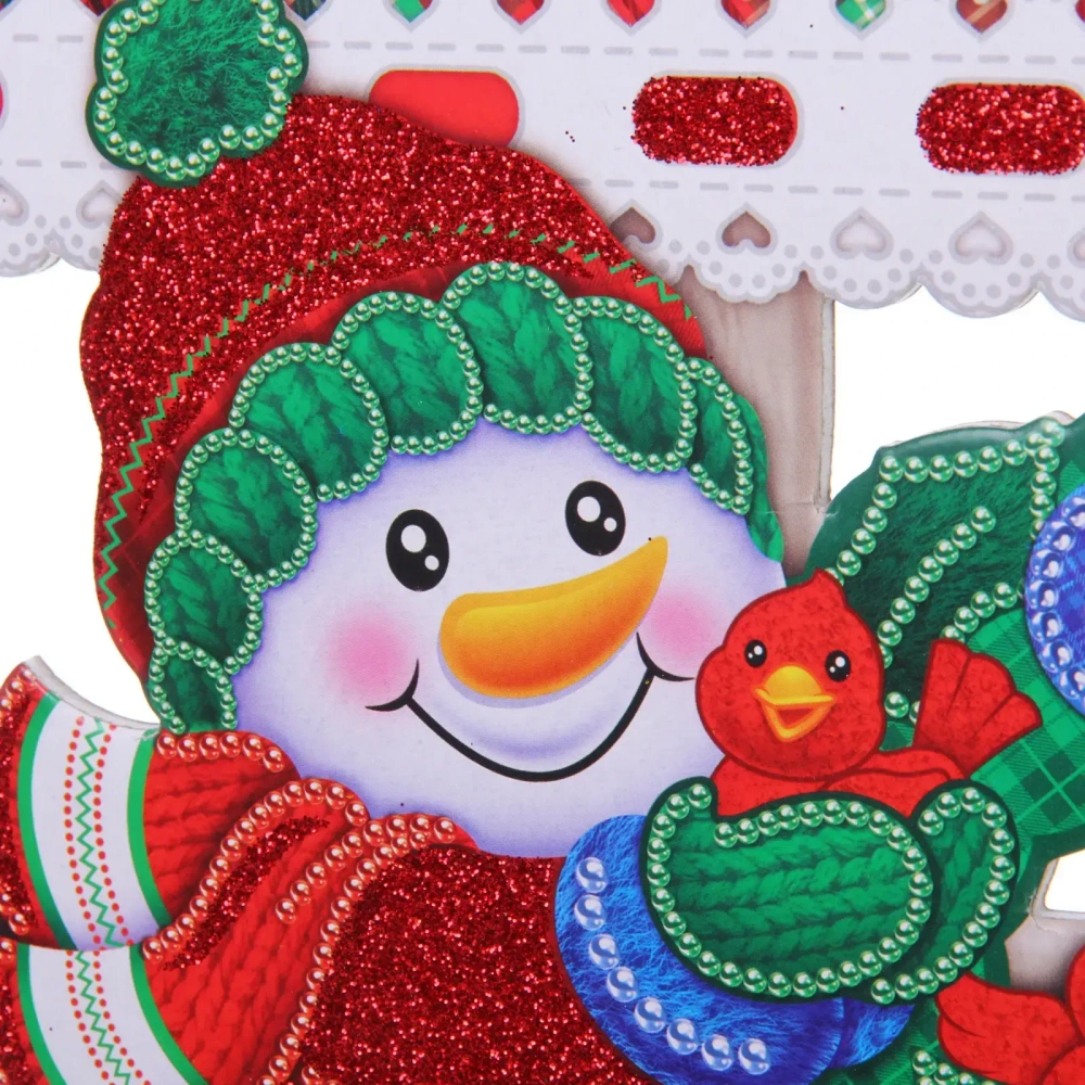 Украшение Новогоднее «Домик снеговика», 30*22