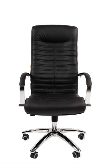Офисное кресло Chairman 480 Россия нат.кожа/экокожа черный N