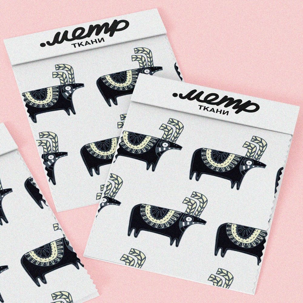 Ткань таффета сказочные буйволы