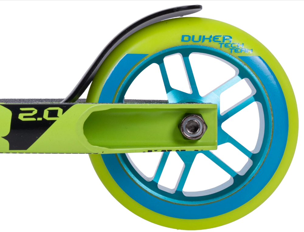 Самокат трюковой Tech Team DukeR 2.0 неоновый зеленый
