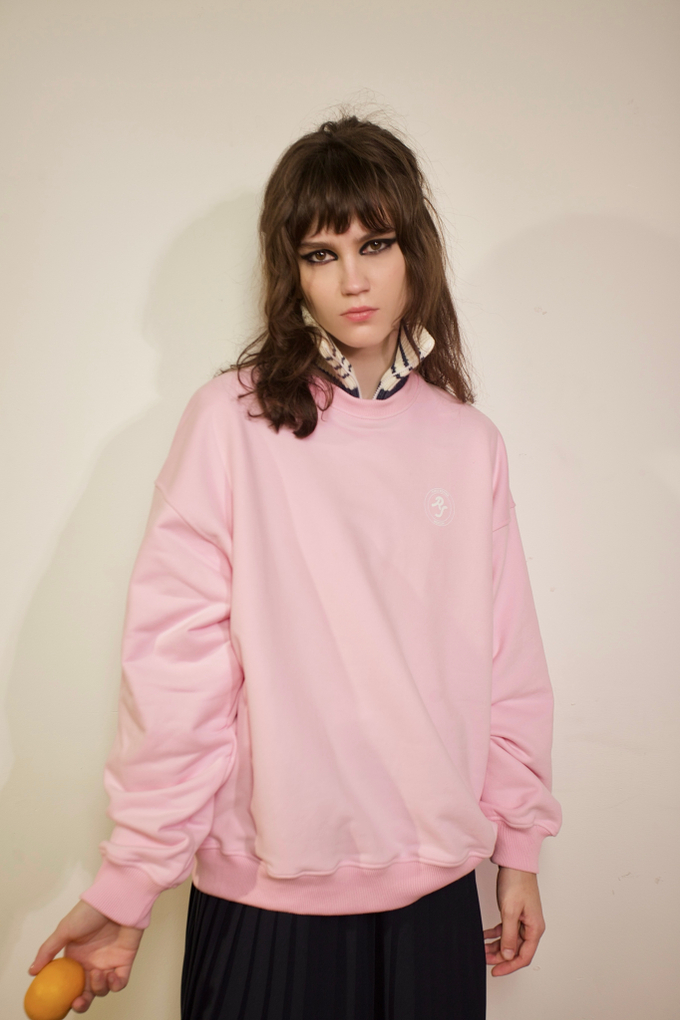 Толстовка, розовый с принтом "Котики"