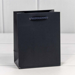 Пакет подарочный 12х15х7см Фигуры и узоры "Фактура" (Синий)