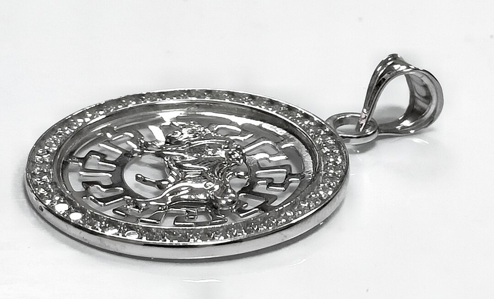 Подвеска Эстерелла "Телец", родированная, фианит