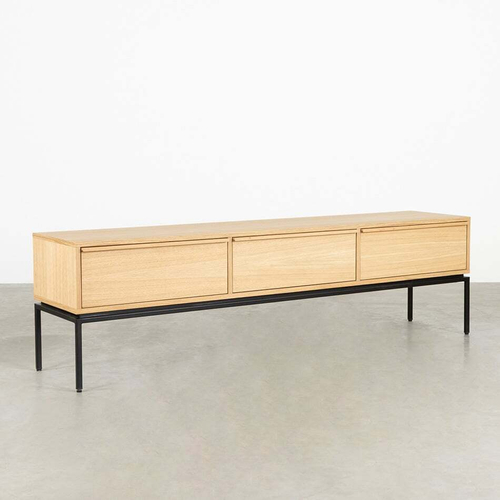 ТВ Тумба из массива и шпона дуба - TEMPELMAN