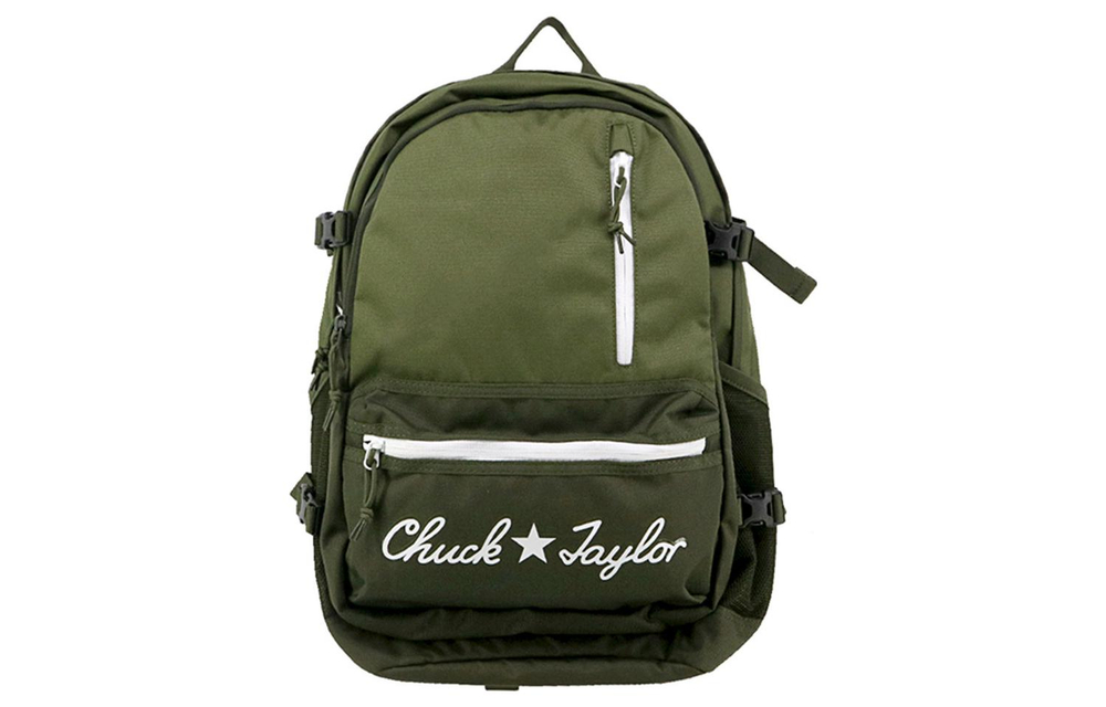 Converse Straight Edge Polyester Laptop Bag Backpack Regular Unisex Green