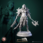 Орк Полуорк Воин Паладин Варвар Файтер Рыцарь миниатюра для dnd, днд, pathfinder, фентези, Настольная игра, НРИ, Варгейм, РПГ