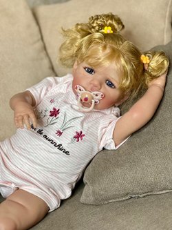 Кукла Реборн мягконабивная 60см в пакете (FA-603)