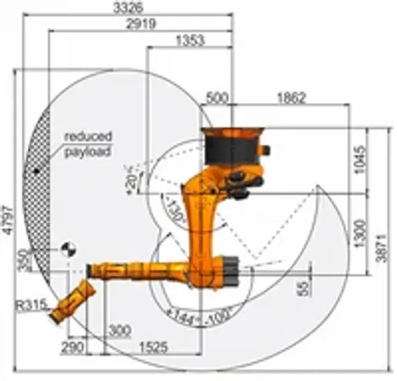 Промышленный робот KUKA KR 360 FORTEC, KR 280 R3080 F