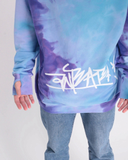 Худи ANTEATER Hoodie Tie-Dye, Синий
