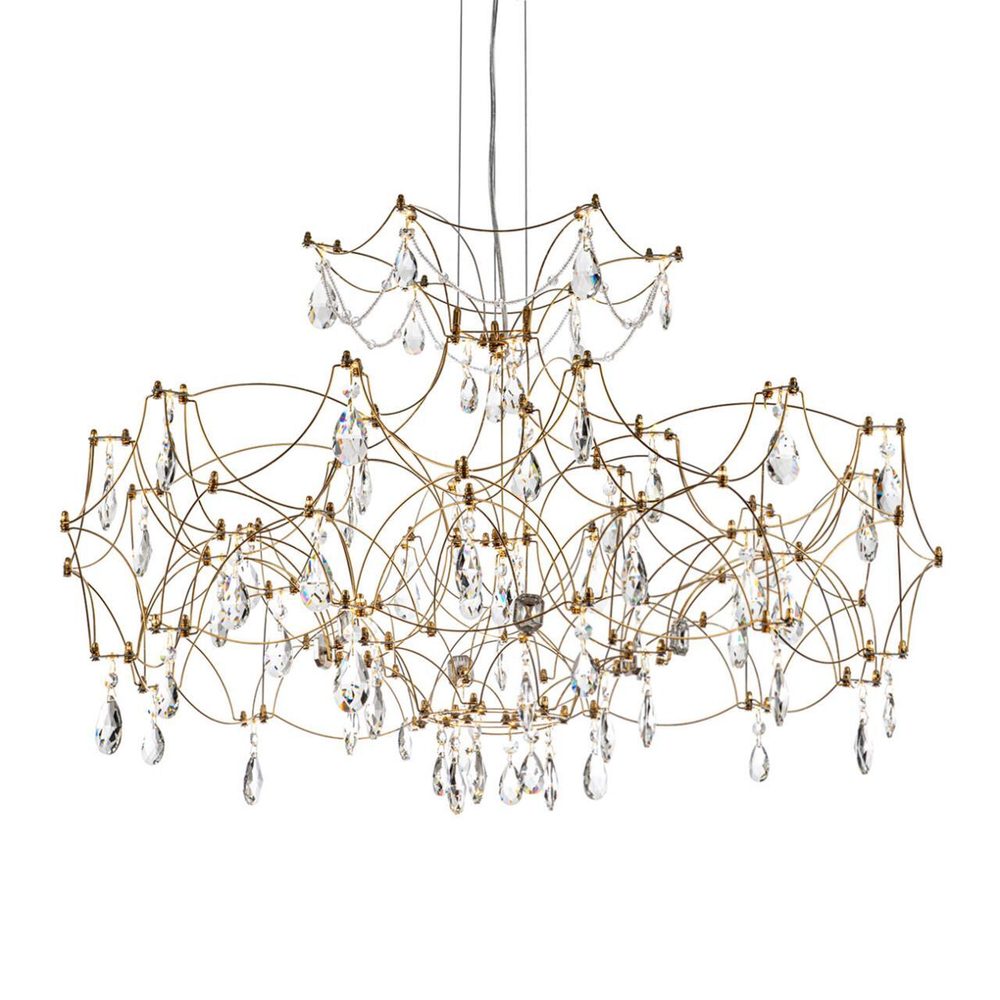 Подвесная светодиодная люстра Modelux ML.7815.750P GD