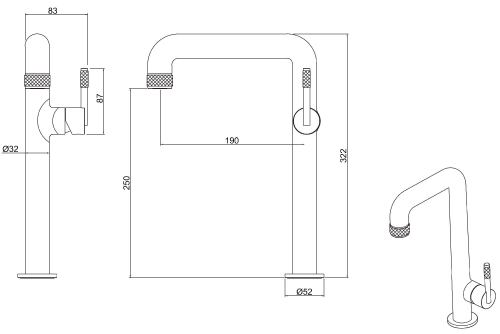 Смеситель для раковины Allen Brau Reality 5.32002-00 Хром