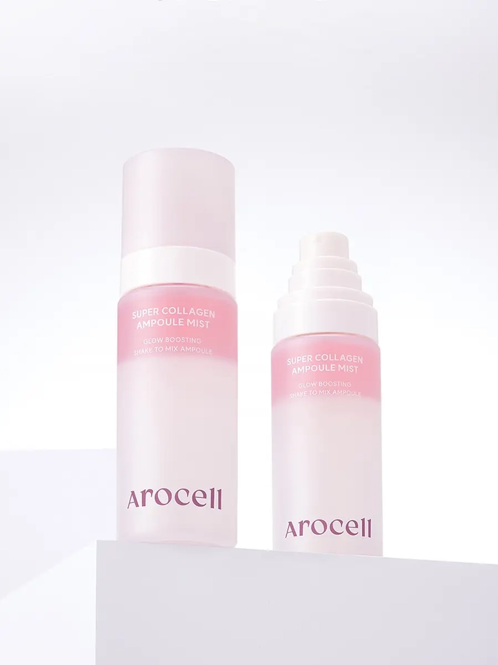 Arocell Двухфазная коллагеновая сыворотка-мист с PDRN и розовым маслом для сияния кожи Super Collagen Ampoule Mist 80 мл