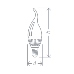 Лампа Navigator 61 026 NLL-P-FC37-5-230-4K-E14-FR