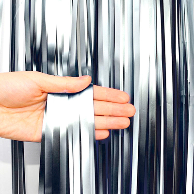 Занавес матовый "Дождик" Серебро Размер: 1*3 м