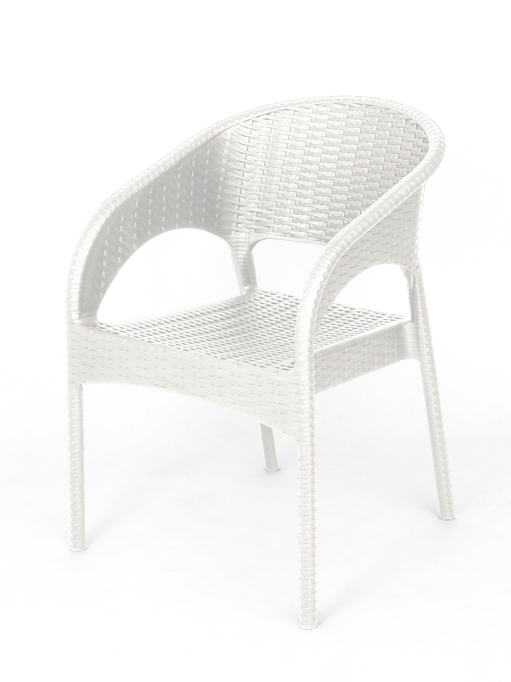 Кресло пластиковое Ola Dom арт.K-GS02 (белое)