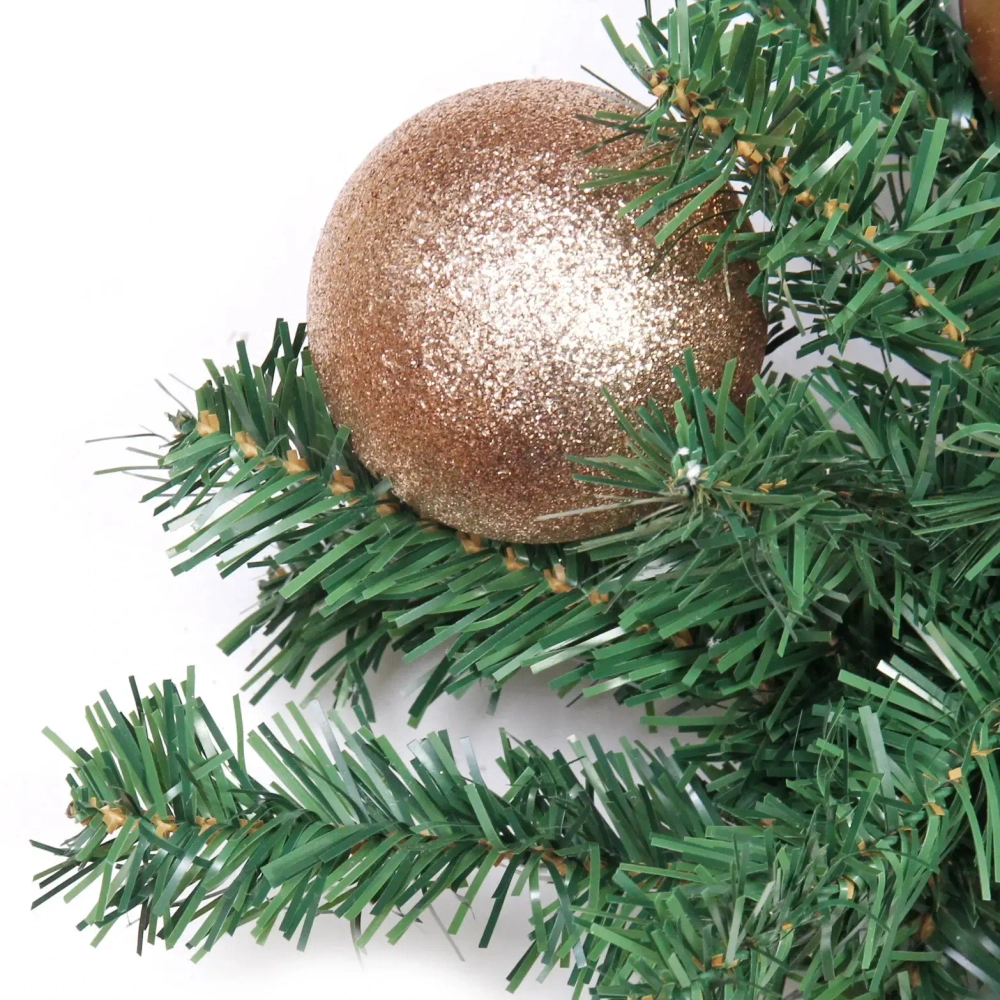 Гирлянда хвойная «Сказочное чудо» 1,8 м d=30 см, ПВХ, шампань (SST1950R-180)