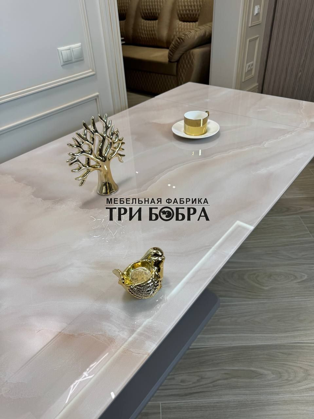 Кухонный раздвижной стол "Вирджиния", капучино