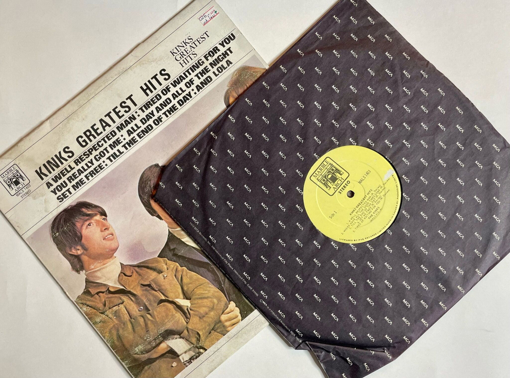 Винтажная виниловая пластинка LP The Kinks Greatest Hits (Canada 1971)