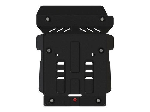 Усиленная защита картера двигателя и радиатора (3 мм, сталь) для Isuzu D-MAX 2021- (V = 3.0 MT 4WD), Isuzu MU-X 2021- (V = 3.0 AT 4WD) Sheriff.32.4922