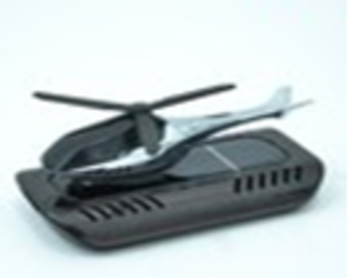 Ароматизатор-игрушка -на торпеду- Вертолет - солн батар- YC-125GN Gun color