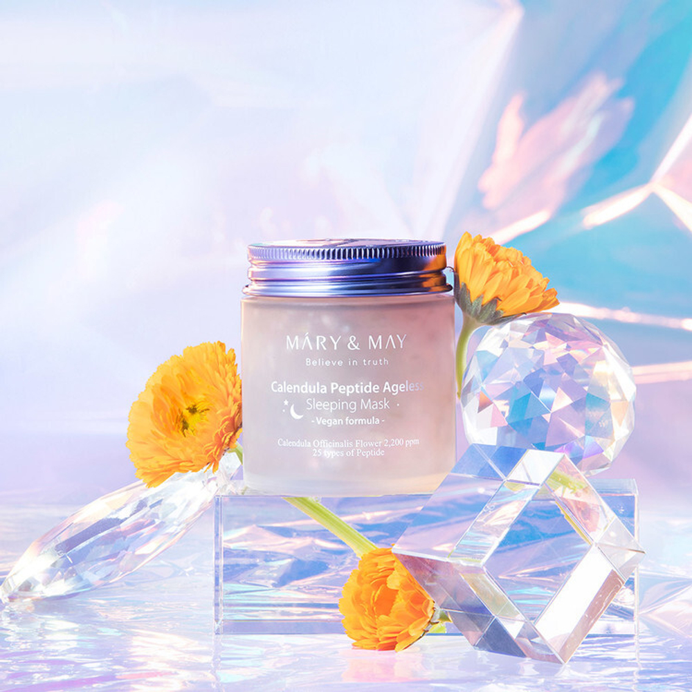 Mary&May Ночная антивозрастная маска с экстрактом календулы и пептидами Calendula Peptide Ageless Sleeping Mask