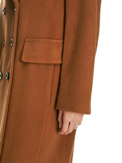 Marc Cain Пальто двубортное из стриженой шерсти