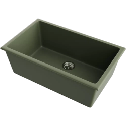 Кухонная мойка Omoikiri Okinoshima 76-U/I-OL Natceramic/olive