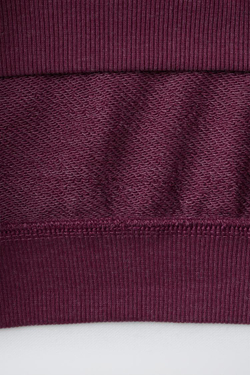 ZARA ТОЛСТОВКА С НАДПИСЬЮ, ГРАНАТОВЫЙ