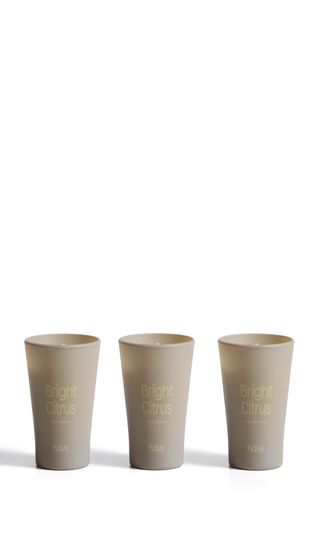 Набор из 3 ароматизированных свечей Bright Citrus с ароматом цитронеллы, 50 г