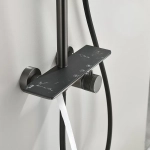 Душевая система Black&white Gravity GL-9104-GM оружейная сталь матовая