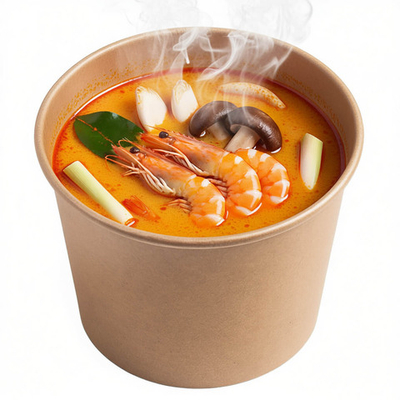 Контейнер бумажный для супа Ant Soup 390 мл d100 мм h77 мм дно 1/500