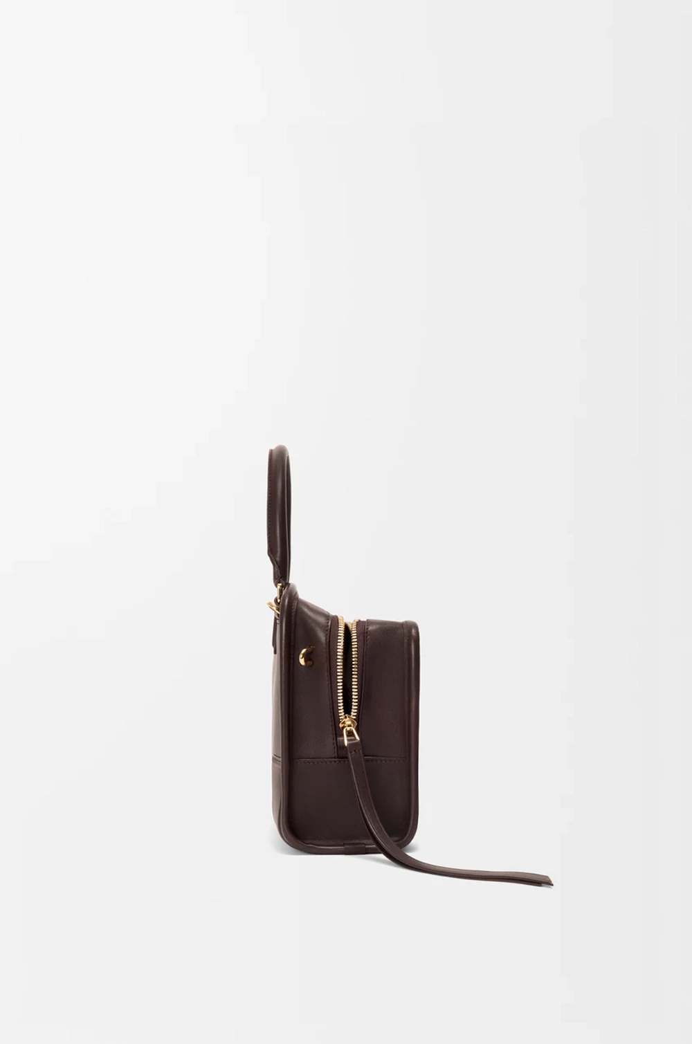Loewe Маленькая сумка Amazona 180 из мягкой телячьей кожи, темно-каштановый