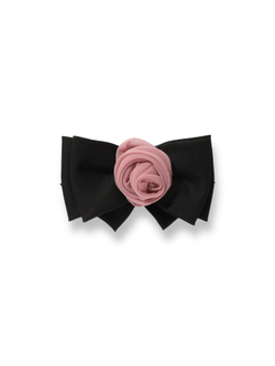 Бант с пепельной розой