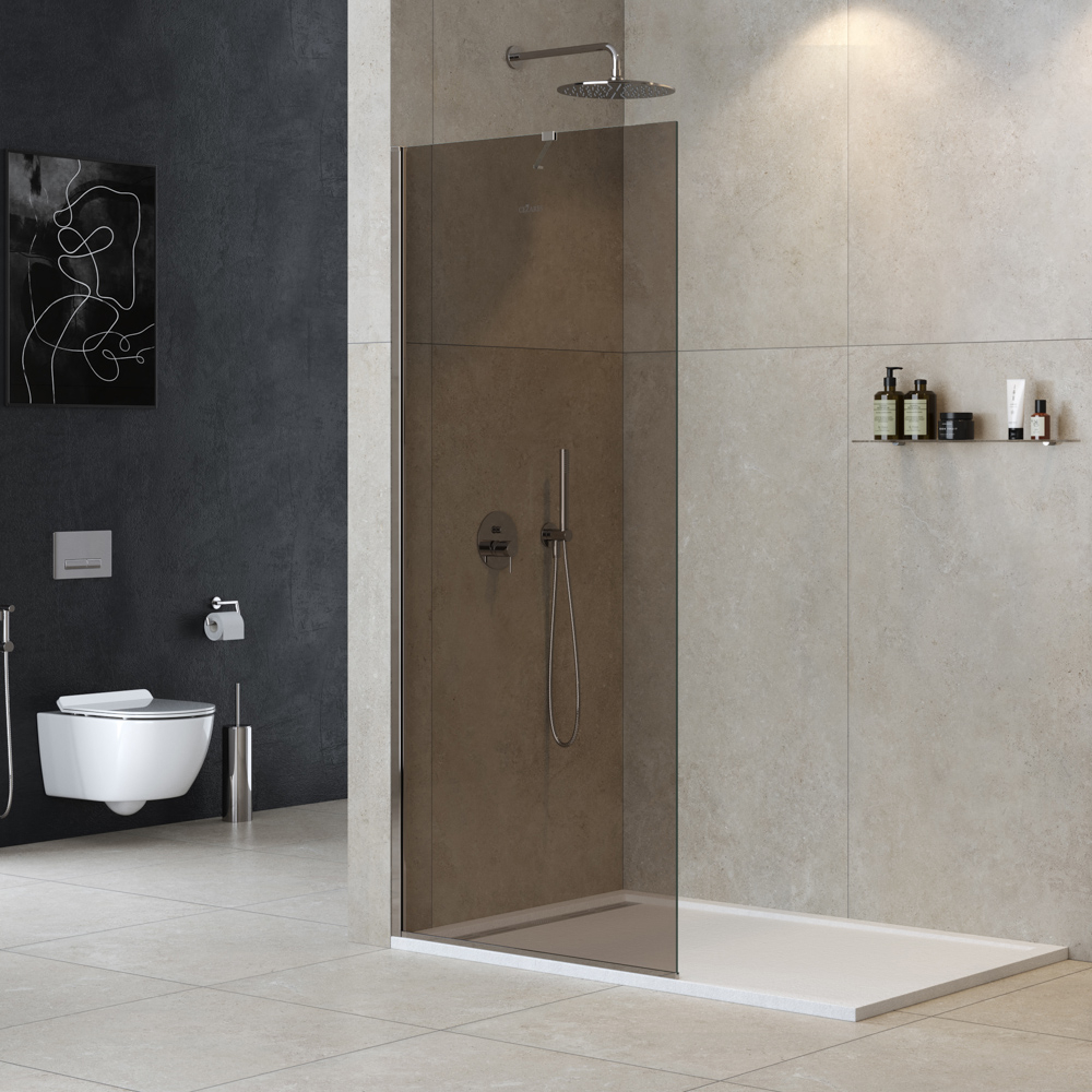 Душевая перегородка Cezares LIBERTA-L-1-TB-110-BR-Cr