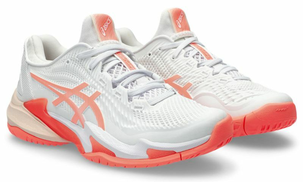 Женские теннисные кроссовки Asics Court FF 3 - white/sun coral