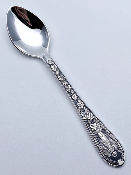 Ложка из серебра /Частичное чернение/Ангел-Хранитель