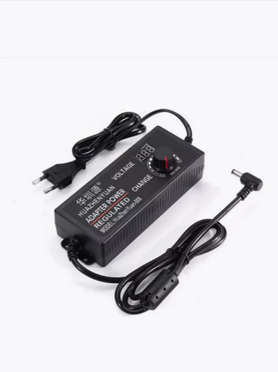 Адаптер регулируемый 3-36v/3A / 5.5мм,угловой HuaZhenYuan-009