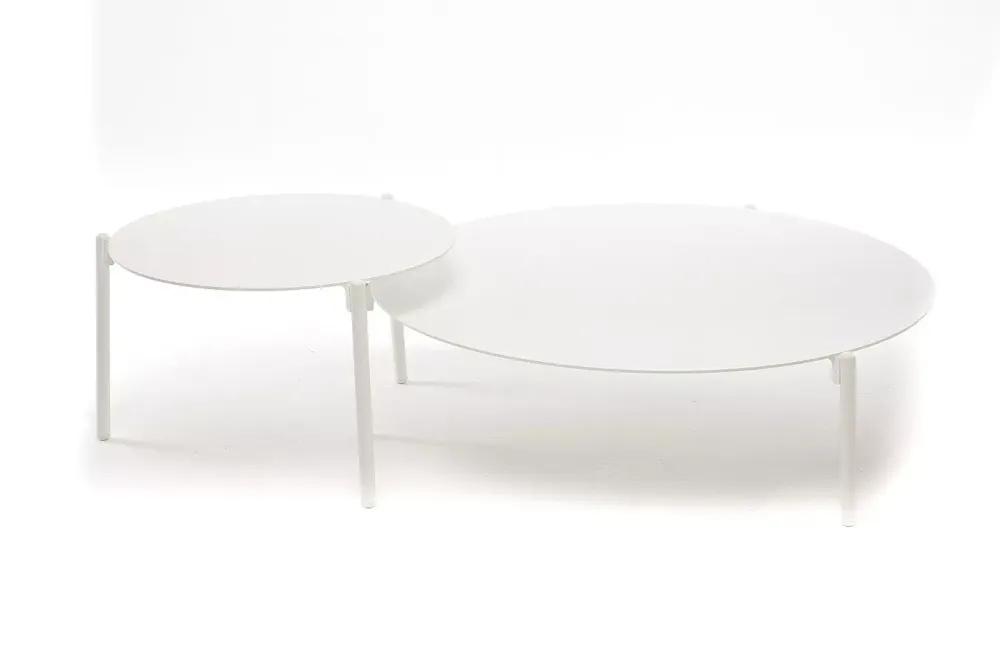 "Тоскана" журнальный столик круглый Ø65, H38,5, цвет белый