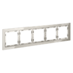 Рамка стеклянная на 5 постов, (кашемир, стекло) Voltum S70 VLS110503