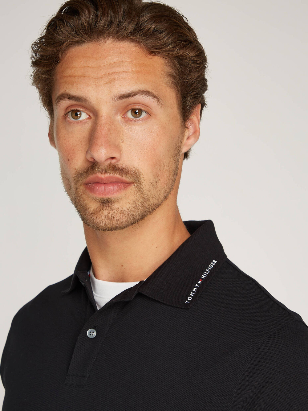 Поло Tommy Hilfiger - черный(MW0MW35605)