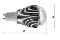 Лампа RGB с пультом 9W R60 GU10 RC21