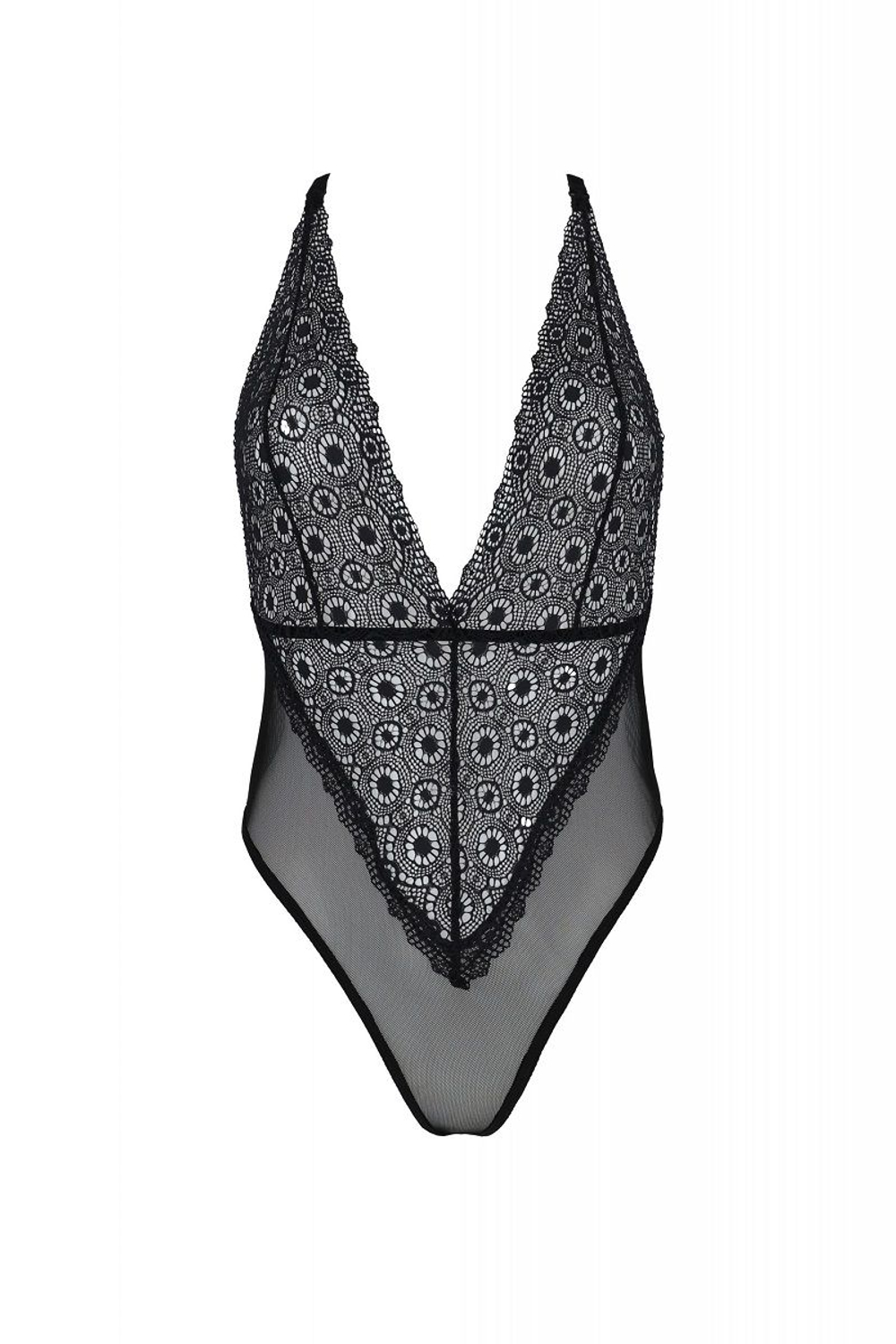 Пикантное боди Zinnia с открытой спинкой (Размер: XXL-XXXL) (Цвет: черный)