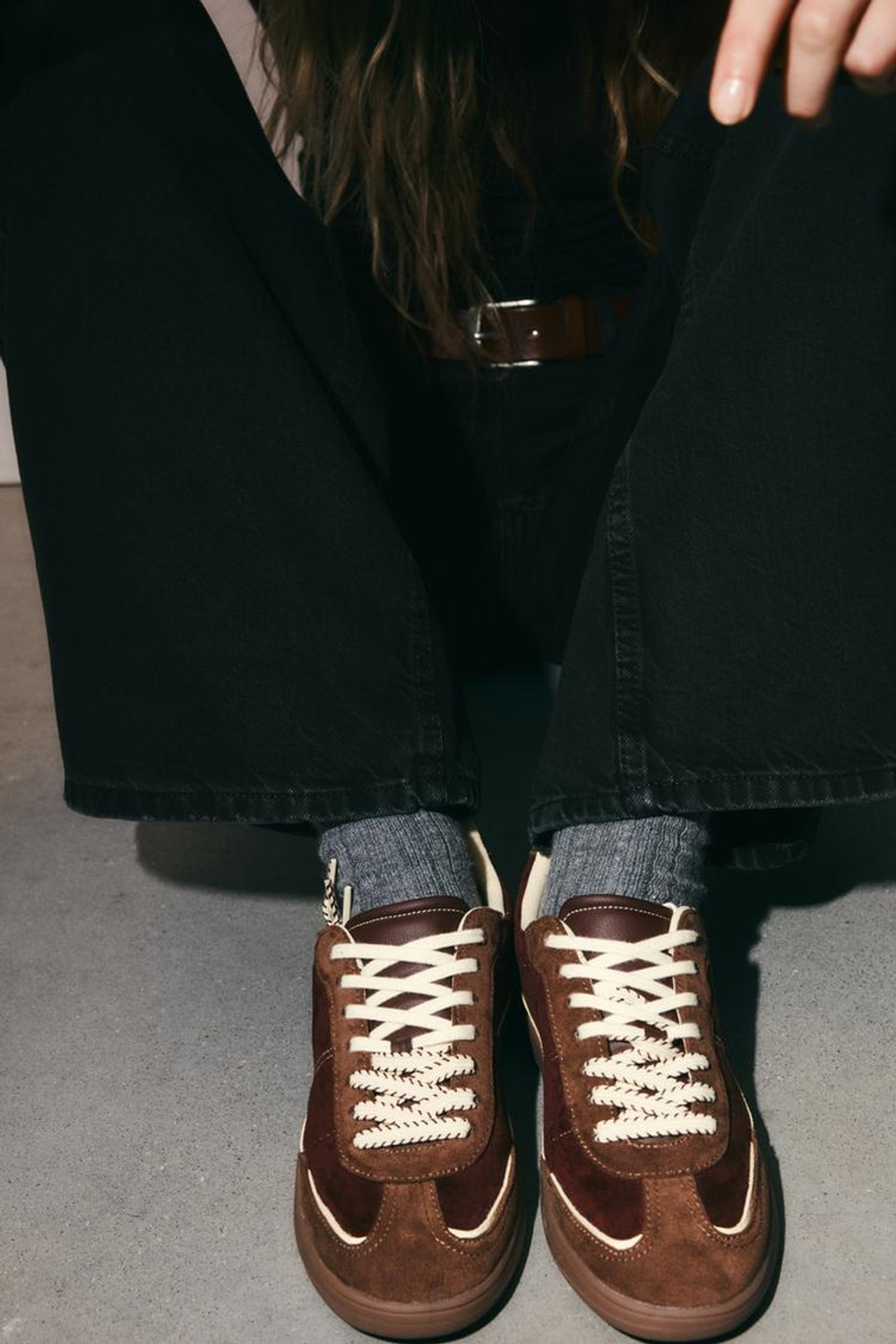 ZARA КРОССОВКИ, БУРГУНДИ